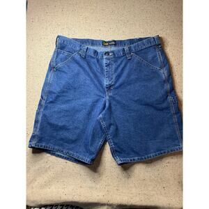 Men's Jeans Shorts Size 42 Blue Lee Work Carpenter Hammer Loop